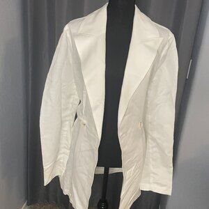 145.  Peruvian Connection White Hastings Jacket, Size 16, NWT
